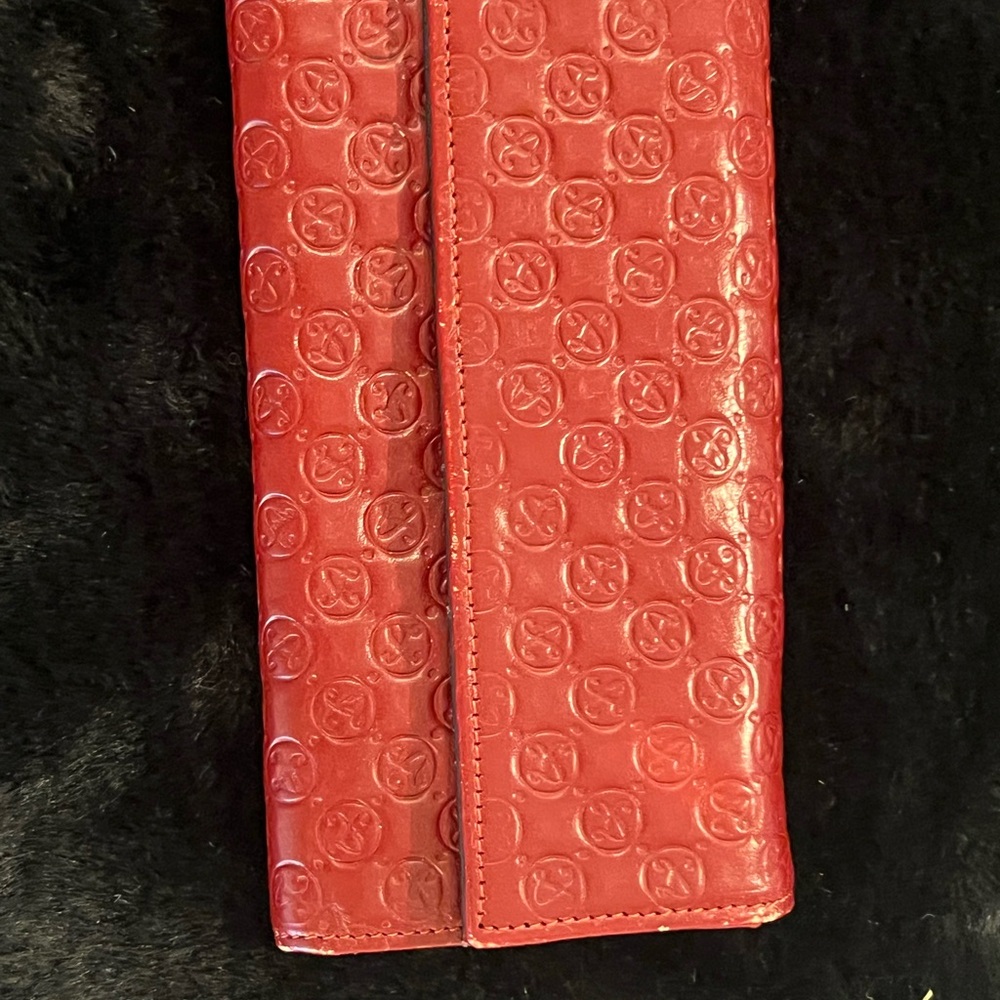 Vera Pelle Red Embossed Wallet